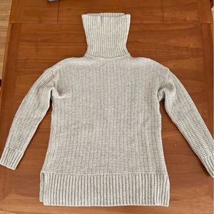 Madewell Knit Turtleneck Sweater Merino Wool Biege (Women’s Small)